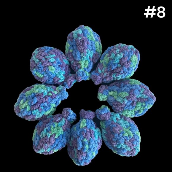 Crochet Water Balloons Reusable‎ Handmade Pool Toy Game Latex Free (Set of 8) - Picture 8 of 13